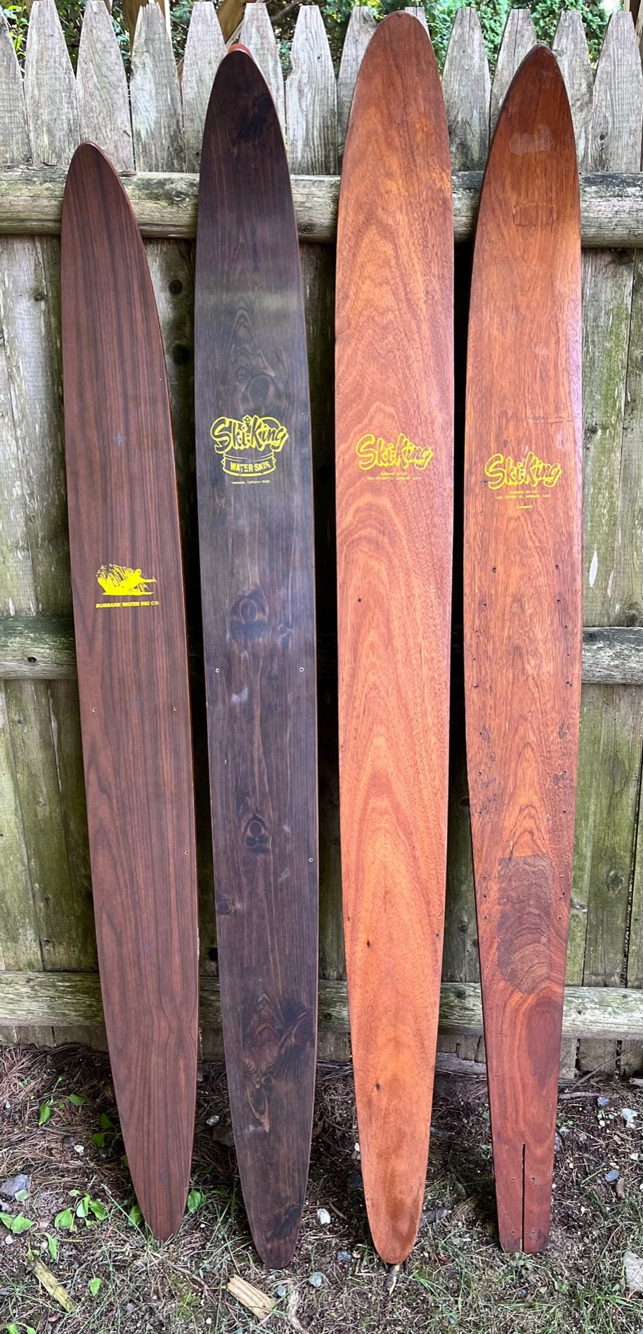 Shot Ski Antique Old School Wooden Water Ski Shotski, 4 shot made from a real unmounted wooden water ski