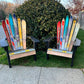 Skichair - Set of 2, Custom Adirondack Skichairs made with different skis