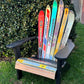 Skichair - Set of 2, Custom Adirondack Skichairs made with different skis