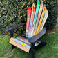 Skichair - Set of 2, Custom Adirondack Skichairs made with different skis