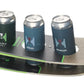 Beer Flight or Brewski Recycled Snow Ski Double Flight for Pint Glasses