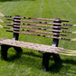 DIY Bench Legs or Outdoor Bench Ends made from Recycled Plastic for a Sports Bench for Snow Skis or Snowboards or Wake Boards
