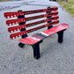 Mixed Snow Board and Snow Ski Bench made with Real  Recycled Snow Skis (Copy)