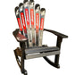 Customize you Skichair Rocker made from real Snow Skis