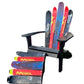 Adirondack Skichairs made with Newer and Wider real Snow Skis