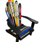 Adirondack Skichairs made with different snow skis