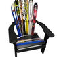 Adirondack Skichairs made with different snow skis