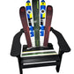 Adirondack Skichairs made with Newer and Wider real Snow Skis