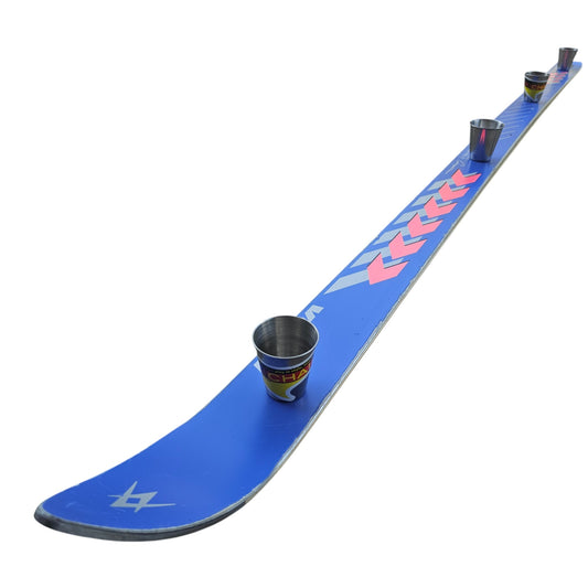 Shot Ski  Hot Purple and Pink Volkl Shot Ski  ONE OFF - 4 shot with Large 2.5 oz Shots, SkiShot, Wedding Shot, Tailgate