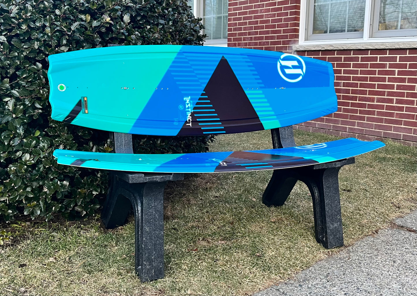 Wake Board Bench, Made from a real recycled Wake Board