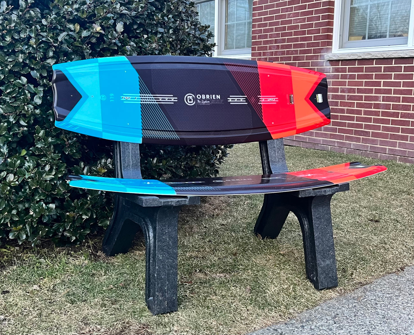 Wake Board Bench, Made from a real recycled Wake Board