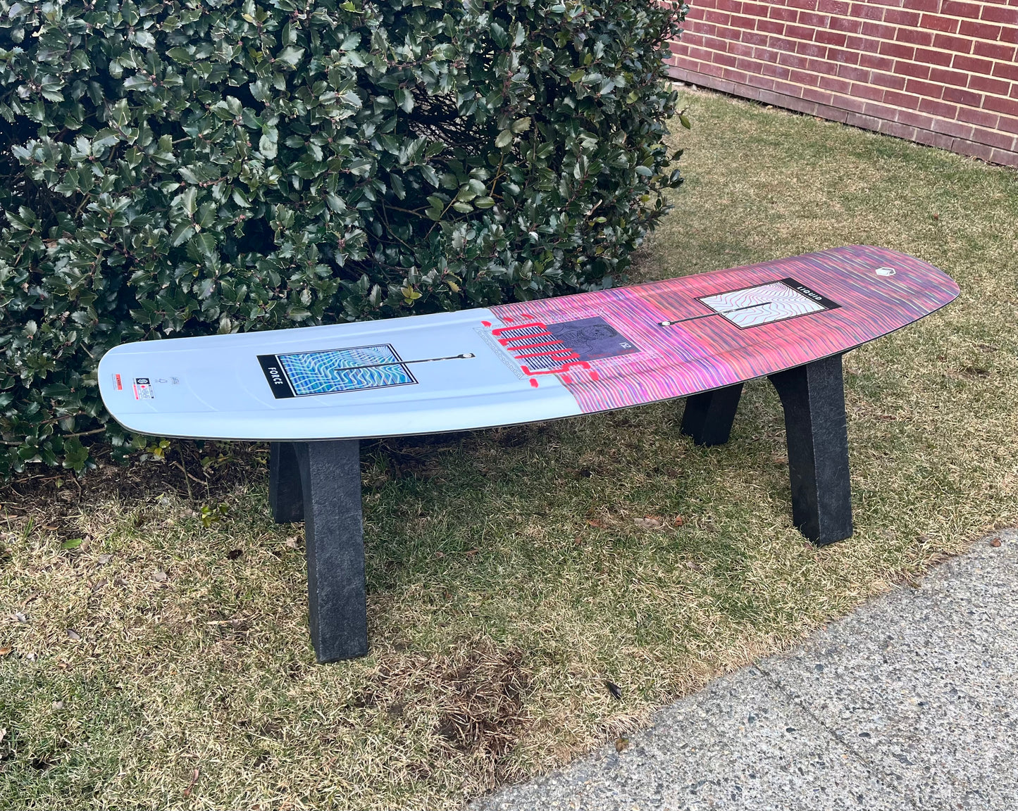 Wake Board Table, Seat or Bench   Made from a real recycled Wake Board