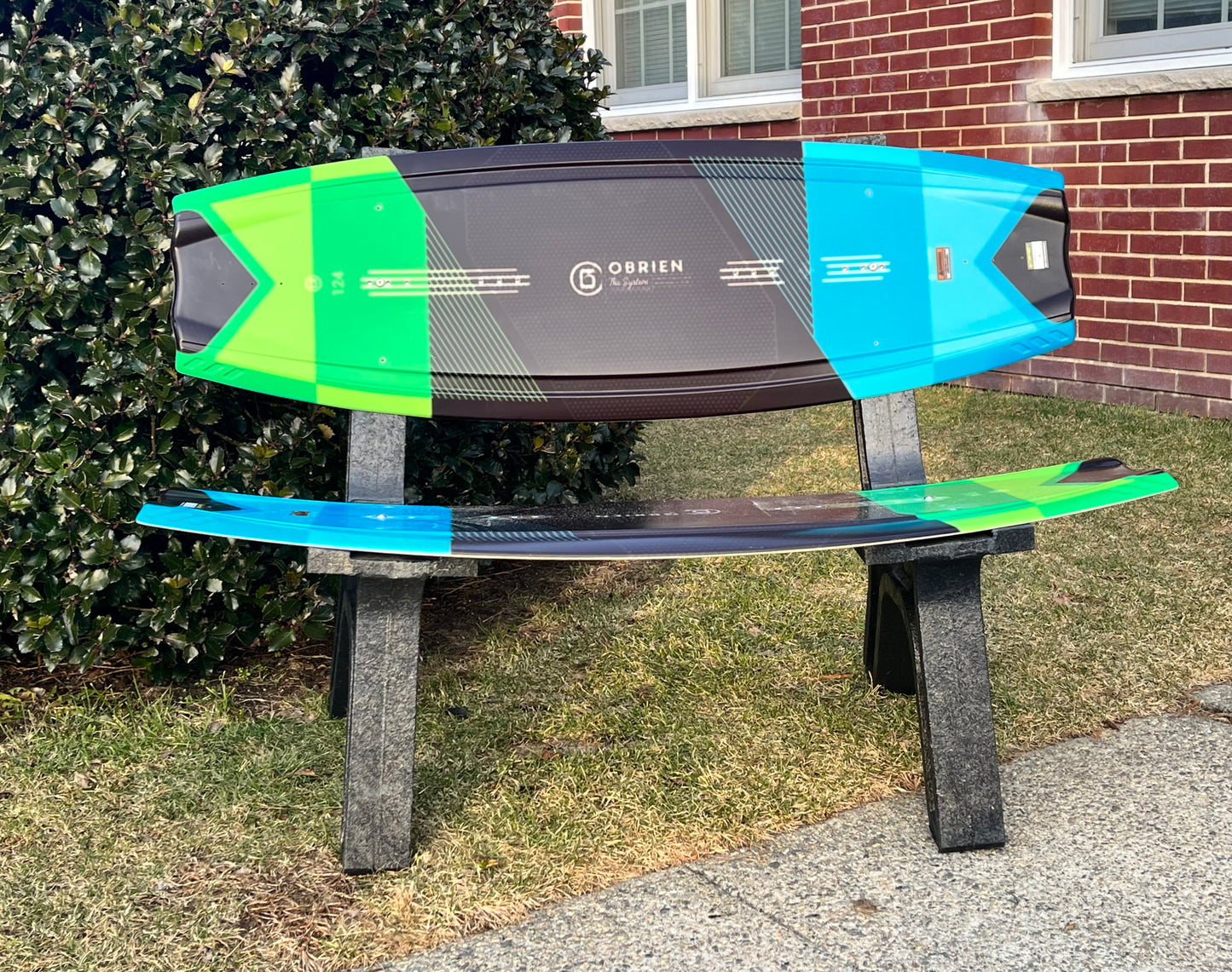 Wake Board Bench, Made from a real recycled Wake Board