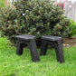 DIY Bench Legs or Outdoor Bench Ends made from Recycled Plastic for a Sports Bench for Snow Skis or Snowboards or Wake Boards