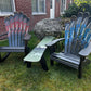 Ski Patio set - 3 piece - A Skichair, Snowboard or Snow Ski Table and a Ski Rocker