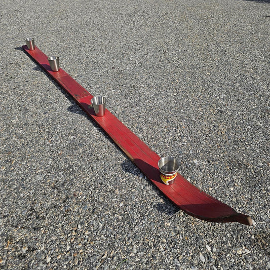 Shot Ski   Red Old School Legendary Northland Ski Made in the USA , Large 2.5oz Shots, SkiShot, made from a real ski