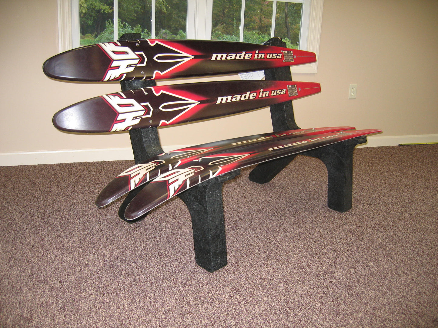 Snow Ski Bench, Ski Bench, Recycled Snow Ski Bench  -  Customize-Choose your type of Snow Ski