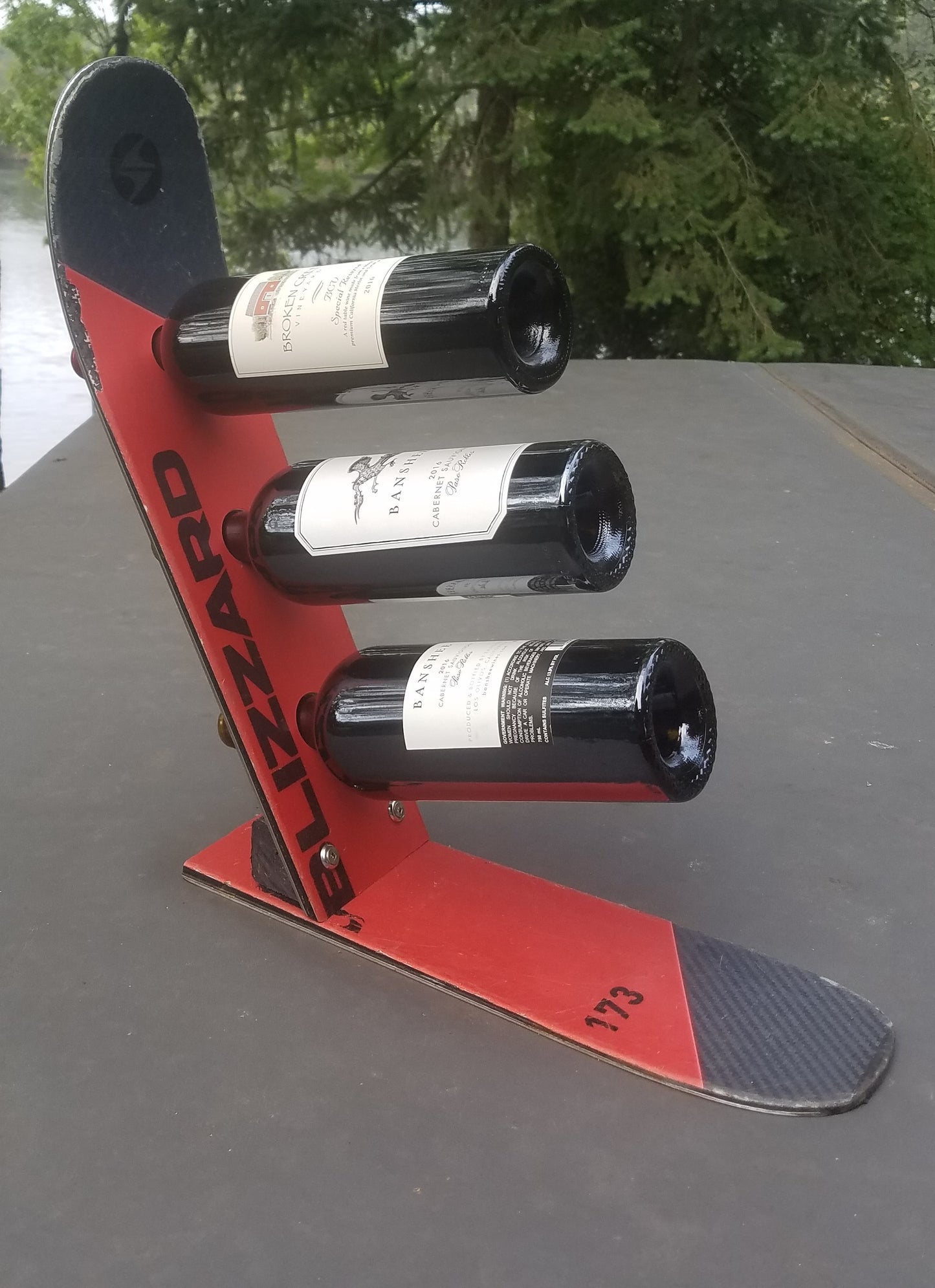 Wine Rack    Snow Ski Wine Rack made with a Real Ski and you can choose the ski