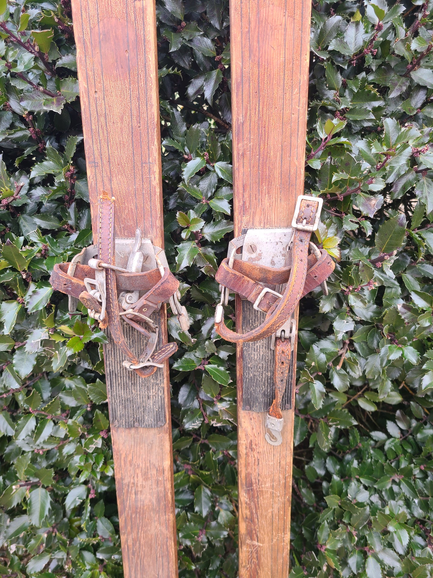 Shot Ski   Antique Wooden Shot Ski, 4 shot made from real snow ski from the 20's or 30's