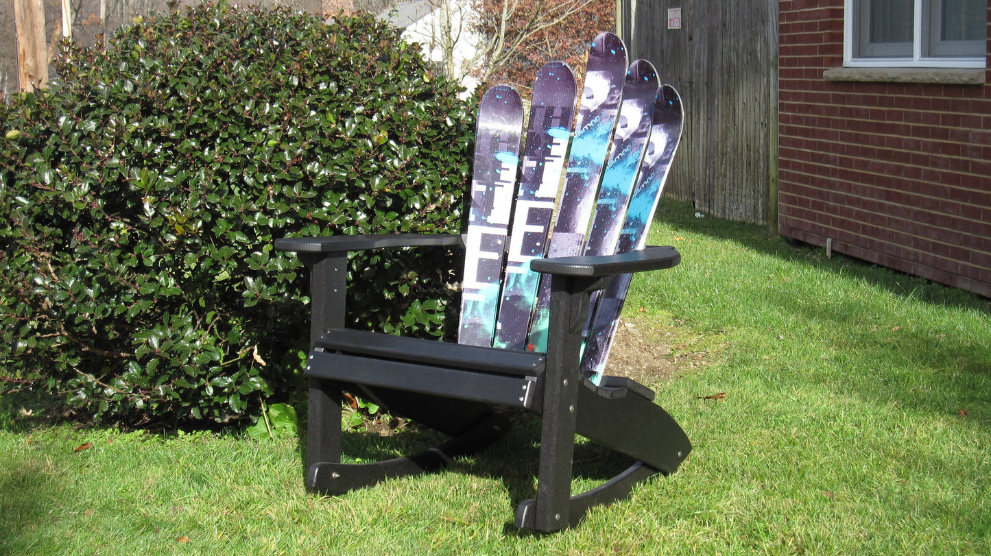 Ski Chair, Ski Rocker set of 2 skichairs, Customize your Recycled Plastic Snow Ski Rocker