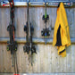 Ski Rack  Recycled Snow Ski Rack that holds Skis, Poles and Coats