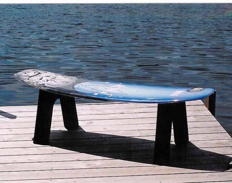 DIY  Bench legs or Bench Kit without a Back made from Recycled Plastic for a Snow Ski Bench or a Snow Board Bench or a Wake Board Bench